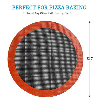 

Round Pizza Non-stick Silicone Baking Mat Cake Cookie Baking Liner Oil Proof Pastry Baking Mat