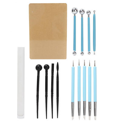 

Greensen 15pcs Clay Sculpting Tool Kit DIY Pottery Ceramic Polymer Shaping Modeling Craft Tool