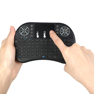 

24GHz LED Backlit Wireless Keyboard with Touchpad Mouse Remote Control for Android TV BOX HTPC PC