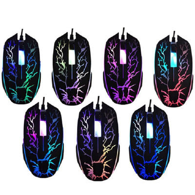 

Professional Colorful LED Backlight 4000 DPI Optical Wired Gaming Mouse Gamer Mice For PC Laptop