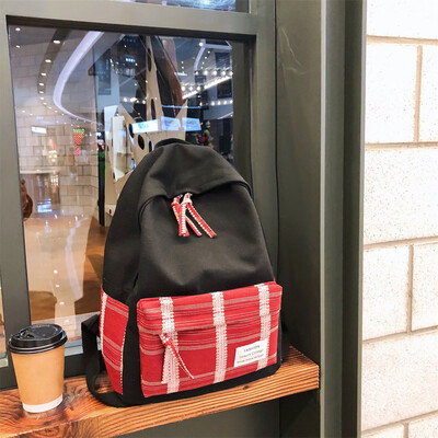

Tailored Large Capacity Solid Color Waterproof Nylon Casual Backpack School Bag