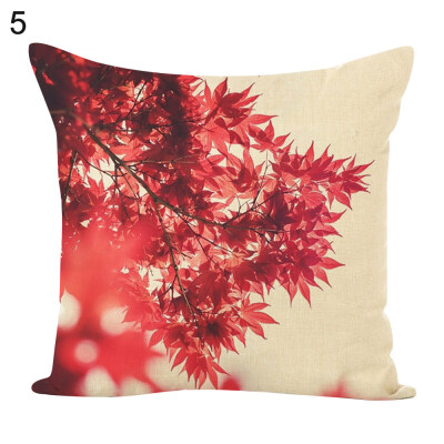 

Maple Leaves Square Throw Pillow Case Cushion Cover Home Sofa Bed Car Decor