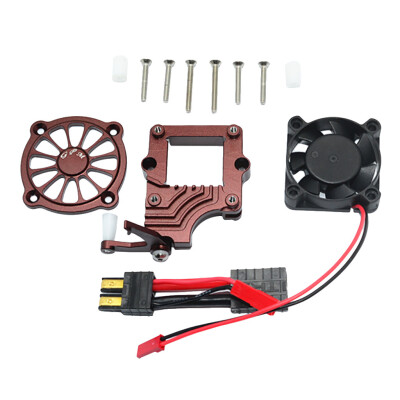 

Tailored GPM Aluminum Alloy Motor Cooling Fan Easy Switch Set For Traxxas TRX-4 Racer