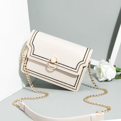 

Summer on the new girls in the Korean version of the Chic Chain 2019 one shoulder straddle bag bags student bags