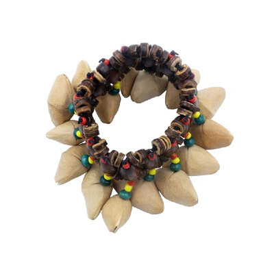 

Handmade Nuts Shell Bracelet Handbell for Djembe African Drum Conga Percussion Accessories