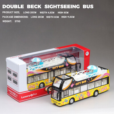 

Siaonvr 132 R atio Light Die-Casting Alloy Model Double-Decker Bus Model