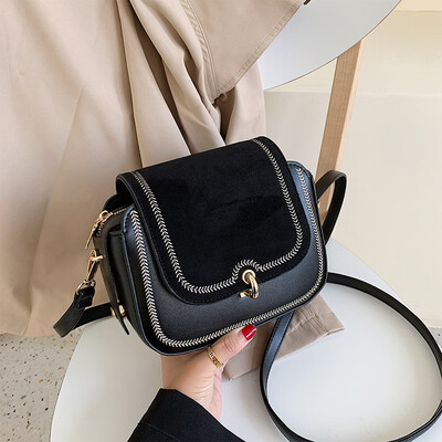 

Autumn&winter small bag woman 2019 new Korean version quality scrub oblique satchel bag simple fashion feeling single shoulder