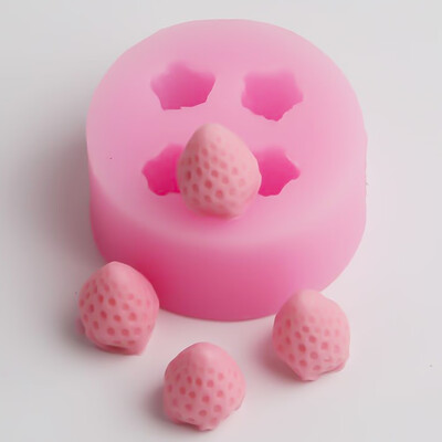 

New Cute 3D Strawberry Candy Chocolate Molding Silicone Mould Baking Tool Cake Mould Cake Decor