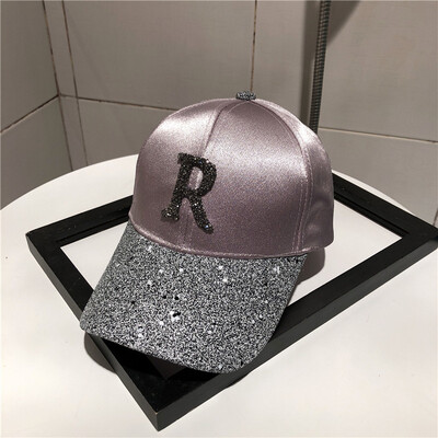 

Hat female spring Korean version versatile baseball cap harbor wind letter curved eaves cap leisure Street shade hat trend