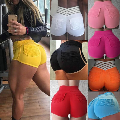 

Europe&the United States spring&summer hot EBAY explosions casual pants sexy slim fold design casual shorts ZC3066 Orange