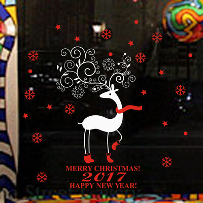 

〖Follure〗Christmas Elk Deer Removable Furniture Vinyl Window Wall Sticker Decoration