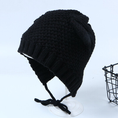 

Cat Ear Wool Hat ins Earmuff Women Warm Ears in Autumn&Winter Korean Retro Knitted Lace Ear Wrap Ear Cover