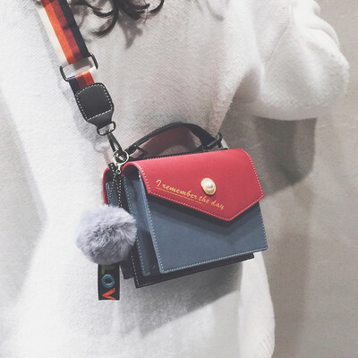 

Ins super fire bag female 2019 new wave Korean version of the Sen small bag broadband wild shoulder slung small square bag