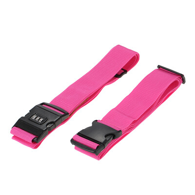 

Long Cross Luggage Strap Separable Suitcase Belts Travel Tags Accessories with 3 Dial Combo Lock Bag Bungee Strap Blue