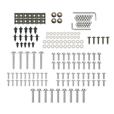 

Complete Motorcycle Fairing Bolts Screws Bodywork Kit 194pcs Fasterners Kit Set
