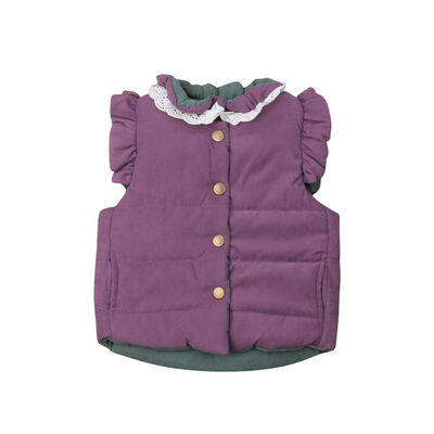 

Sweet Baby Girls Toddler Winter Coat Jacket Sleeveless Waistcoat Outerwear 0-4T
