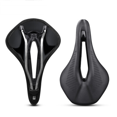 

Micro Fiber Leather Molybdenum Steel Bike Saddle Hollow Carbon Bow Mountain Strong Racing Cushion