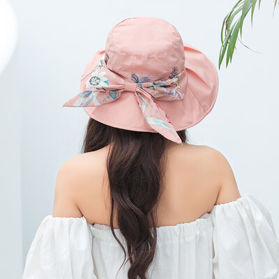

New Dual Pure Cotton Printed Foldable Cloth Cap for Sunshade Hat Female Summer