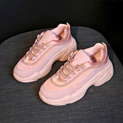 

Thick soled sneakers children ins2019 spring new online celebrity ulzzang 100 Korean version super hot father shoes tide