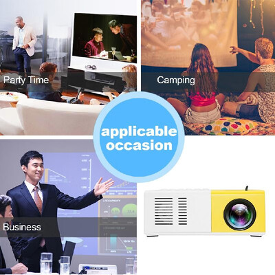 

Mini Pocket LED Projector Portable LCD Projector 400 Lumens 720P1080P Projection Machine HD AV TF Card Slot With Remote Controlle
