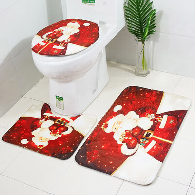 

Tailored 3pcs Non-Slip Suction Grip Bath Mat Bathroom Kitchen Carpet Doormats Decor