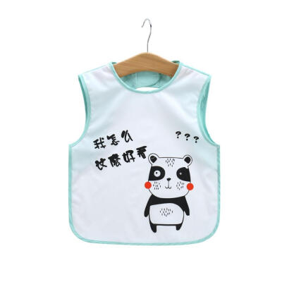 

Cartoon Baby Bibs Apron Adjustable Burp Cloths Sleeveless Feeding Clothes