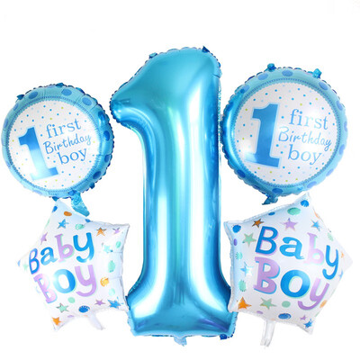 

Foil Number Letter Balloons for Babygirls Babyboys First Birthday Party Perfect Decor Decorative