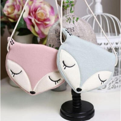 

Baby Girls Shoulder Bags Fox Style Messenger Storage Bag Single Crossbody Bag