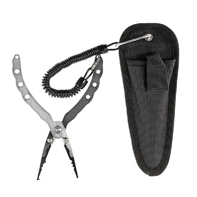 

Lixada Aluminum Fishing Pliers Braid Cutters Split Ring Pliers Hook Remover Fish Holder with Sheath&Lanyard
