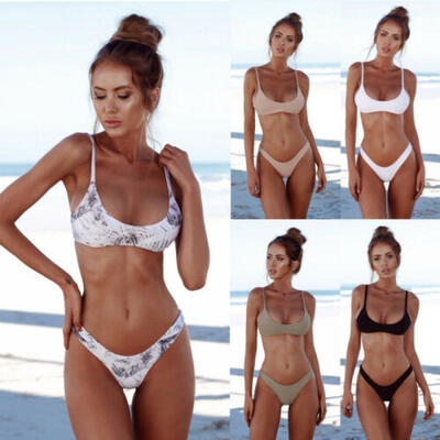 

Women Summer Swimwear Bikini Set Push-up Padded Bra Bathing Suit beach Swimsuit