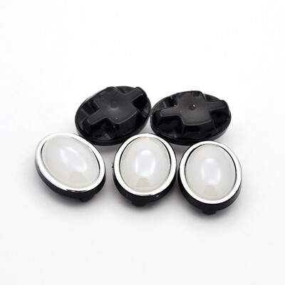 

Sew on Taiwan Acrylic Garment Accessories Oval OldLace 205x16x9mm Hole 1mm