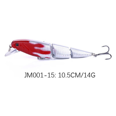 

VISSEN 1PCS 105cm 14g Multi Sections Fishing Bait Wobblers Minnow Fish Lures Artificial Bait Carp Fishing Gear