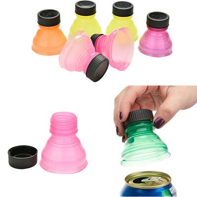 

〖Follure〗6Pcs Soda Saver Pop Beer Beverage Can Cap Flip Bottle Top Lid Protector Snap On