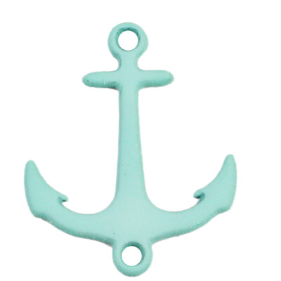 

4 Pcs\\ Diy Jewelry Paint Alloy Individual Personality Anchor Small Pendant Accessorie