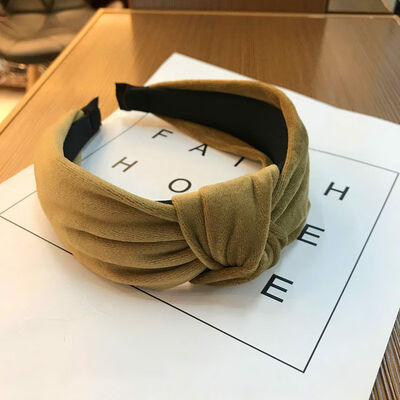 

Women Lovely Bowknot Cross Knot Wide Solid Hairband Boho Headband Accessory