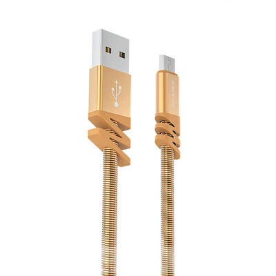 

Borofone BX27 Coiled Charge Cable Micro USB Type C Lightning Stainless Steel Charging Cord-Type-C