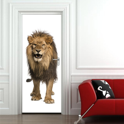 

〖Follure〗3D Creative Door Stickers Bedroom Doors Renovation Waterproof Door Stickers A