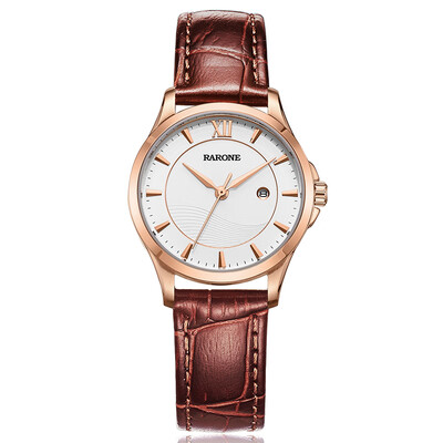 

RARONE Female Simple Stylish Ripple Quartz Watch