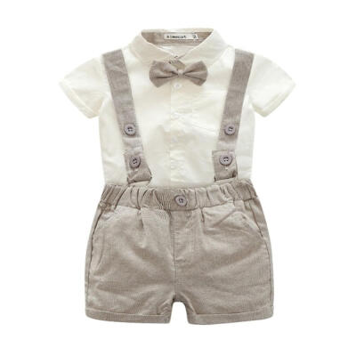 

Baby Boy Clothing Set Gentleman Newborn Clothes Set For Boys Cotton T-shirt Overalls Baby Suit