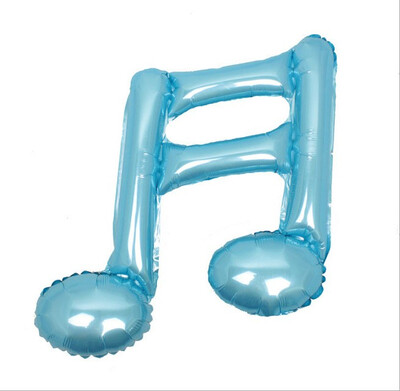 

FUNNYBUNNY Music notes Aluminum Foil Balloons for New Year Party Event Ceremony Anniversary Birthday Decoration