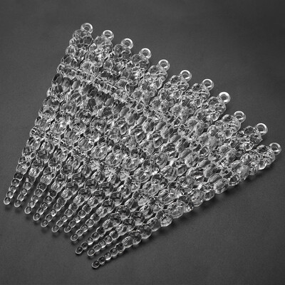

Greensen 49PCS Clear Acrylic Hanging Snowflake Drops Icicles Christmas Wedding Party Decoration Icicle DropsIcicle Ornament