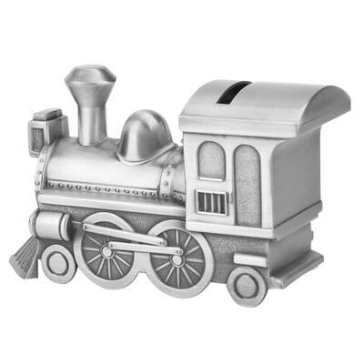 

Greensen Zinc Alloy Money Saving Bank Retro Train Model Coin Saving Money Box for Table Decoration