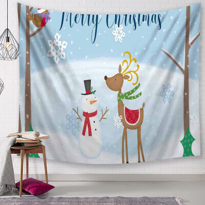 

Tailored Christmas Tapestry Santa Print Wall Hanging Tapestry Art Home Decor