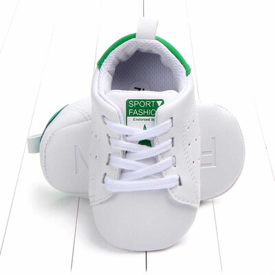 

Newborn Baby Toddler Solid Star Letter Print Anti-slip Soft Sole Casual Shoes