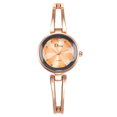 

Explosive atmosphere with diamonds European trend waterproof pure steel band bracelet watch