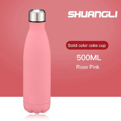 

Water Bottle Stainless Steel 500ml Vacuum Insulated Cup Insulated Water Bottle Rubber Paint Keeps Cold Hot for Long Time