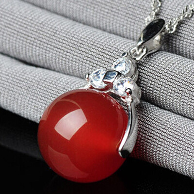 

Crystal Semi-Precious Stone Teardrop Green\Red Agate Pendant Transfer beads not include necklace