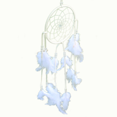 

Made Dream Catcher Net With feathers Hanging Decoration Decor Craft Gif