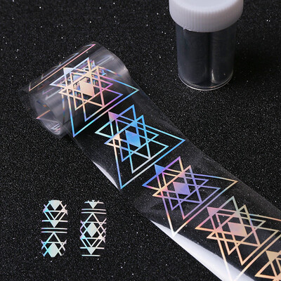 

Toponeto Rhombus Major Design Nail Art Foil Stickers Transfer Decal Tips Manicure DIY