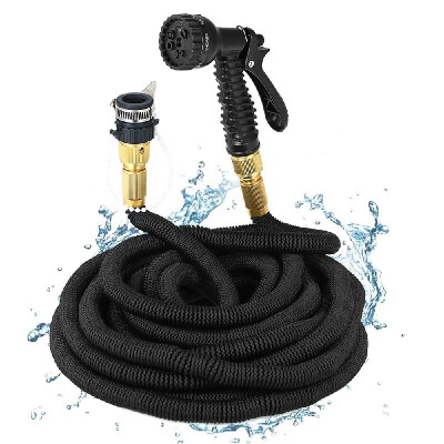 

Hose & 7 Function Nozzle 75FT Lightweight Expandable Garden Hose Magic Flexible Water Hose